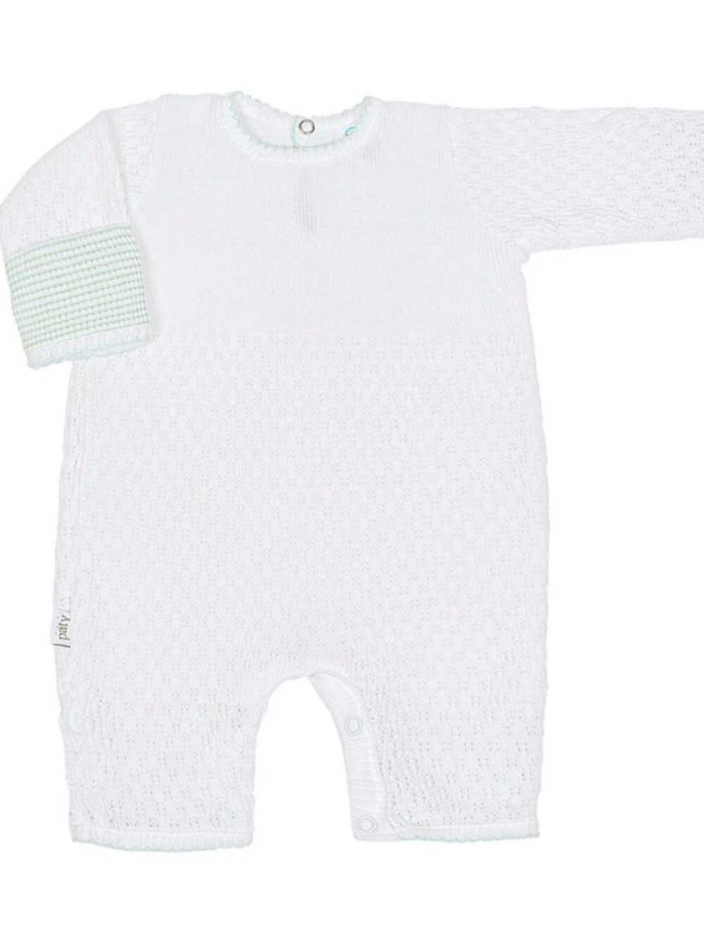 Paty Knit Romper with Fold-Over Cuffs